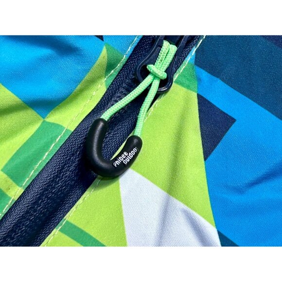 PhiBee Kids Outdoor Jacket Warm Winter Coat Size 11/12 Green Blue White - Picture 12 of 16